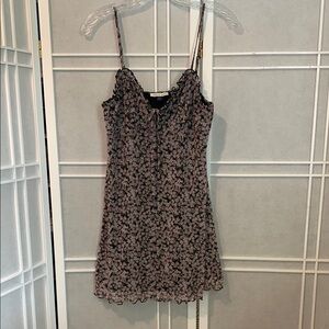 American Eagle Outfitters pink and Black Slip Mini Dress Size medium
